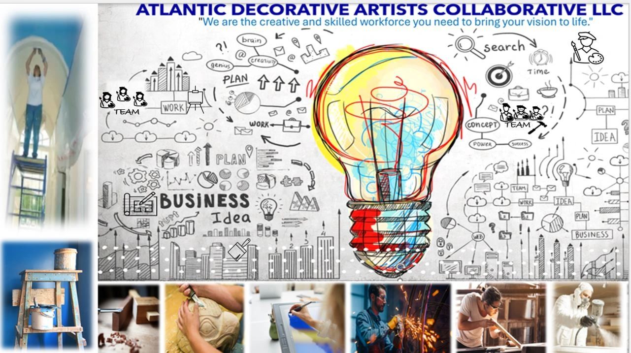 Decorative Finishes, Faux Finishers, Murals, Trompe L'oeil, Atlantic